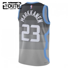Dres Utah Jazz Lauri Markkanen Nike 2025-26 City Edition Sivo Swingman - Dječji